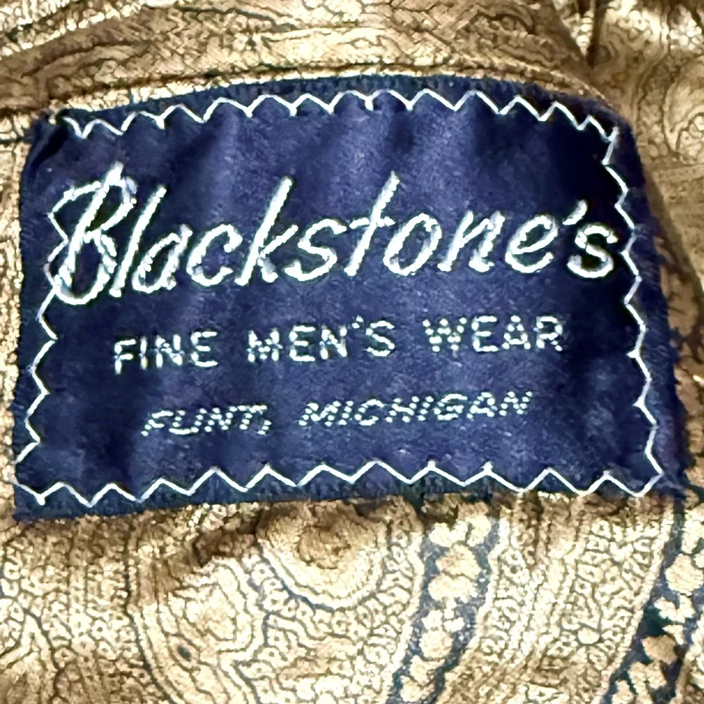 🧥🏢 THE LONDONER‎ Vintage 60s Coat | English Cloth  Paisley Lining | Men's 44R
